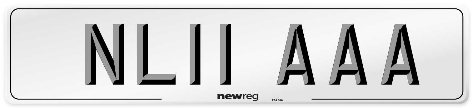 NL11 AAA Number Plate from New Reg